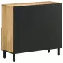 Credenza 80x33x75 cm in Legno Massello di Mango