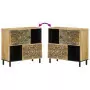 Credenza 80x33x75 cm in Legno Massello di Mango