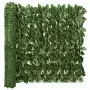 Paravento da Balcone con Foglie Verde Scuro 200x75 cm