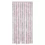 Tenda Antimosche Grigio Argento e Rosa 90x220 cm in Ciniglia