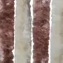 Tenda Antimosche Beige e Marrone Chiaro 100x200 cm in Ciniglia