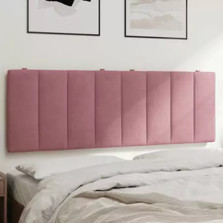 Cuscino Testiera Rosa 140 cm in Velluto