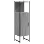 Mobile da Bagno Grigio Sonoma 33x33x120,5cm Legno Multistrato