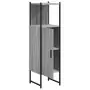 Mobile da Bagno Grigio Sonoma 33x33x120,5cm Legno Multistrato