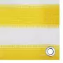 Paravento da Balcone Giallo e Bianco 90x500 cm in HDPE