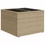 Set Divani da Giardino 7 pz con Cuscini Beige in Polyrattan