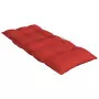Cuscini per Sedia con Schienale Alto 4 pz Rosso Tessuto Oxford