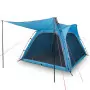 Tenda da Campeggio 4 Persone Blu 240x221x160 cm Taffetà 185T