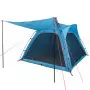 Tenda da Campeggio 4 Persone Blu 240x221x160 cm Taffetà 185T