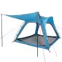 Tenda da Campeggio 4 Persone Blu 240x221x160 cm Taffetà 185T