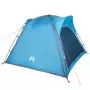 Tenda da Campeggio 4 Persone Blu 240x221x160 cm Taffetà 185T