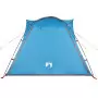 Tenda da Campeggio 4 Persone Blu 240x221x160 cm Taffetà 185T