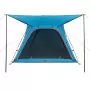 Tenda da Campeggio 4 Persone Blu 240x221x160 cm Taffetà 185T