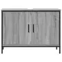 Mobile Lavabo Bagno Grigio Sonoma 80x30x60 cm Legno Multistrato