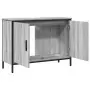 Mobile Lavabo Bagno Grigio Sonoma 80x30x60 cm Legno Multistrato