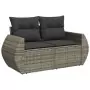 Set Divani da Giardino 11 pz con Cuscini Beige in Polyrattan