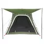 Tenda da Campeggio 4 Persone Verde 240x221x160 cm Taffetà 185T