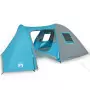 Tenda da Campeggio 6 Persone Blu 466x342x200 cm Taffetà 185T