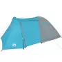 Tenda da Campeggio 6 Persone Blu 466x342x200 cm Taffetà 185T