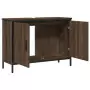 Mobile Lavabo Bagno Rovere Marrone 80x30x60cm Legno Multistrato