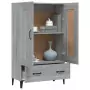 Credenza Grigio Sonoma 70x31x115 cm in Legno Multistrato