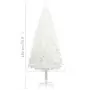 Albero di Natale Artificiale con Aghi Realistici Bianco 180 cm