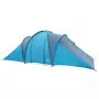 Tenda da Campeggio 6 Persone Blu 576x238x193 cm Taffetà 185T