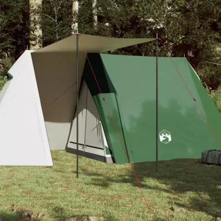 Tenda da Campeggio 3 Persone Verde 465x220x170 cm Taffetà 185T