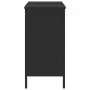 Mobile Lavabo Bagno Nero 80x30x60 cm in Legno Multistrato