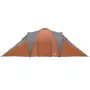 Tenda 6 Persone Grigia e Arancione 576x238x193 cm Taffetà 185T