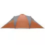 Tenda 6 Persone Grigia e Arancione 576x238x193 cm Taffetà 185T