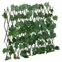 Traliccio Foglie Vite Artificiale Espandibile Verde 5pz 190x60