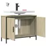 Mobile Lavabo Bagno Rovere Sonoma 80x30x60 cm Legno Multistrato