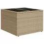 Set Divano da Giardino 9 pz con Cuscini Beige in Polyrattan