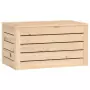 Contenitore Portaoggetti 59,5x36,5x33 cm Legno Massello Pino