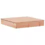 Sabbiera con Copertura 111x111x19,5 cm Legno Massello Douglas