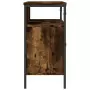 Mobile Lavabo Bagno Rovere Fumo 60x30x60 cm Legno Multistrato