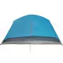 Tenda da Campeggio 6 Persone Blu 412x370x190 cm Taffetà 190T