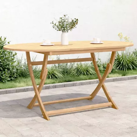 Tavolo da Giardino Pieghevole 160x85x75cm Legno Massello Acacia