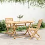 Tavolo da Giardino Pieghevole 160x85x75cm Legno Massello Acacia