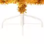 Albero di Natale Artificiale a Metà con Supporto Oro 150 cm PVC