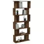 Libreria/Divisorio Rovere Fumo 80x24x192cm in Legno Multistrato