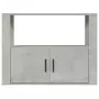 Credenza Grigio Cemento 80x30x60 cm in Legno Multistrato