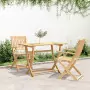 Tavolo da Giardino Pieghevole 110x55x75cm Legno Massello Acacia