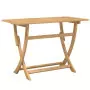 Tavolo da Giardino Pieghevole 110x55x75cm Legno Massello Acacia