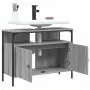 Mobile Lavabo Bagno Grigio Sonoma 60x30x60 cm Legno Multistrato