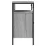 Mobile Lavabo Bagno Grigio Sonoma 60x30x60 cm Legno Multistrato