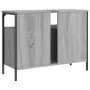 Mobile Lavabo Bagno Grigio Sonoma 60x30x60 cm Legno Multistrato