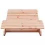 Lettino Prendisole 205x70x31,5 cm in Legno Massello di Douglas