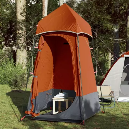 Tenda Privacy Grigia e Arancione 121x121x225 cm Taffetà 190T